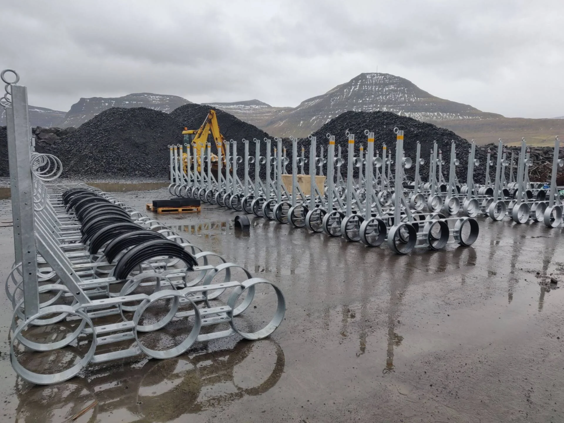 Faro Metal marine components prepared for installation