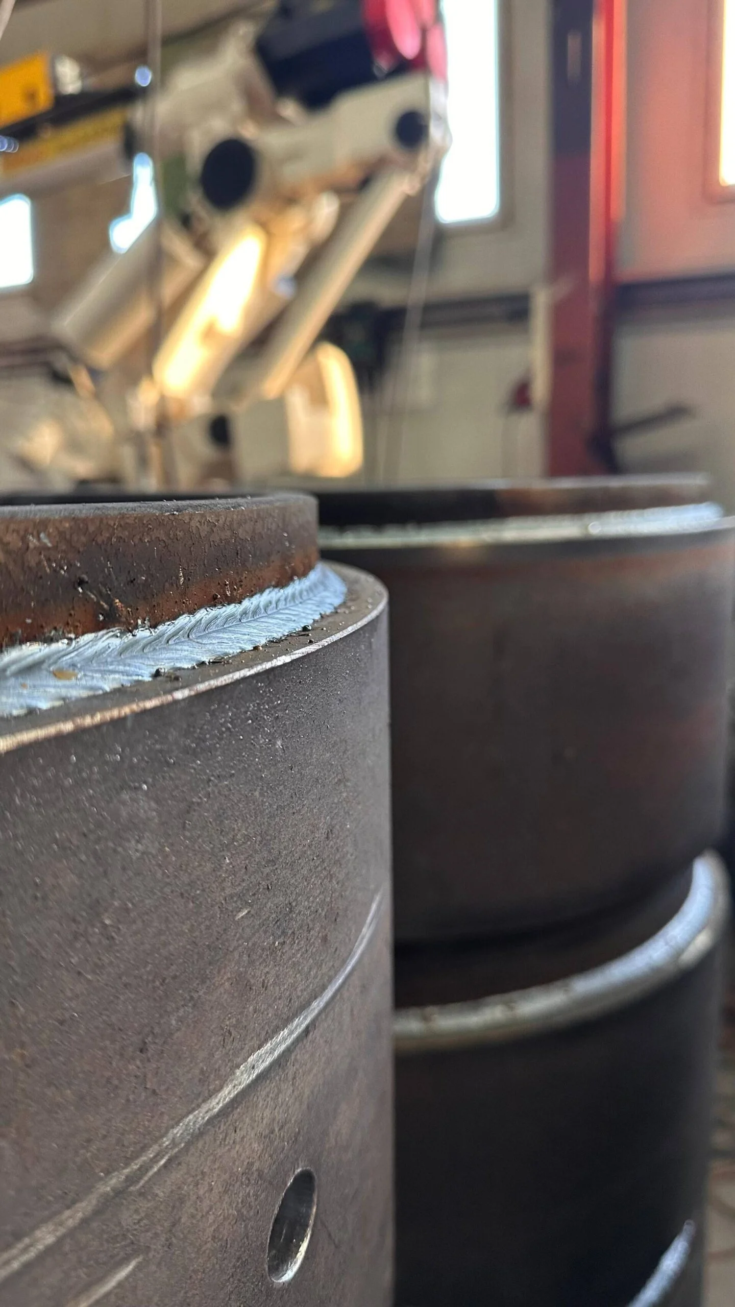 Close-up of a clean Faro Metal weld
